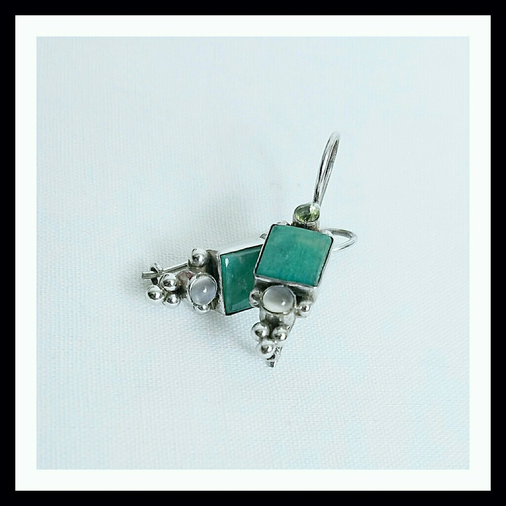 Sterling silver dangle earrings